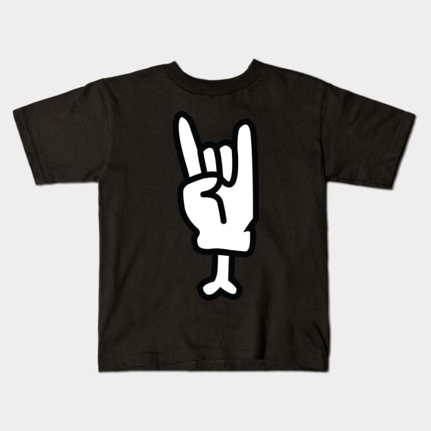 Finger Rock Kids T-Shirt by White Name